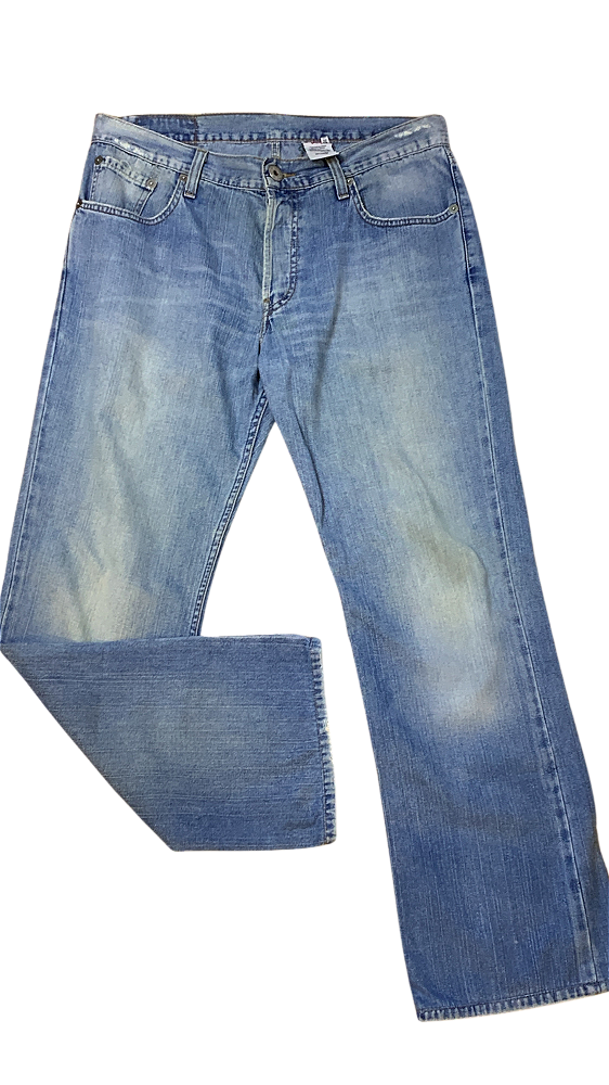 CALÇA JEANS RETA LAVAGEM CLARA LEVIS 32