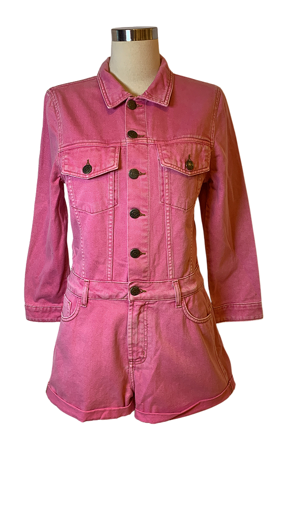 MAC CURTO JEANS ROSA NATI VOZZA PP