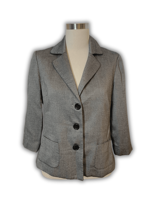 BLAZER TEXTURIZADO CINZA BTS BOLSO GREGORY 40