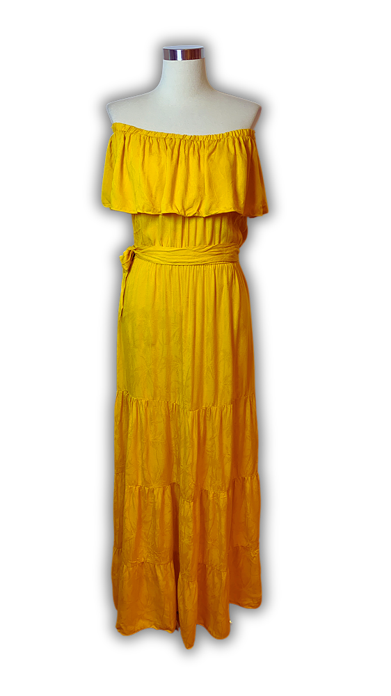 VEST OMBRO A OMBRO LG AMARELO CORDAO AMARRA SEIKI 40