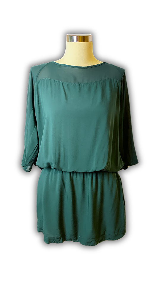 VEST CURTO VERDE PETROLEO C/ AMARRACAO LE LIS BLANC P