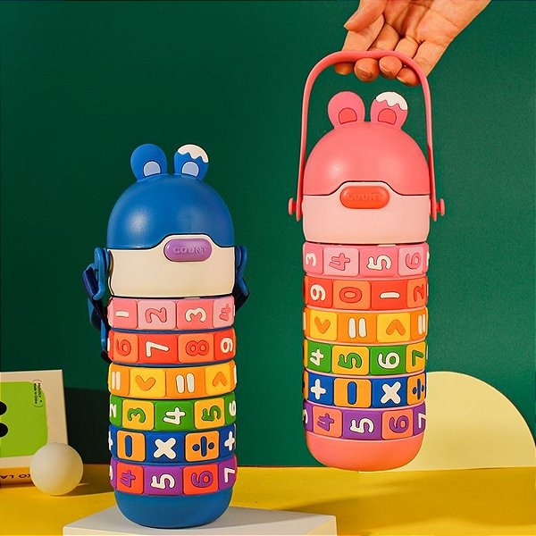 GARRAFA TERMICA INFANTIL EDUCATIVA TABUADA 430 ML