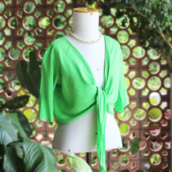 Blusa verde neon G