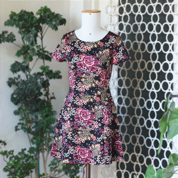 Vestido colorido Forever 21, M