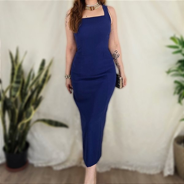 Vestido vintage azul PP/P