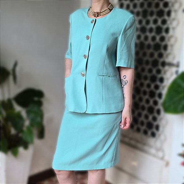 Tailleur vintage turquesa G