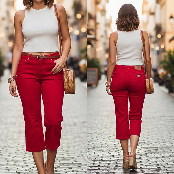 Calça capri Carmim 36