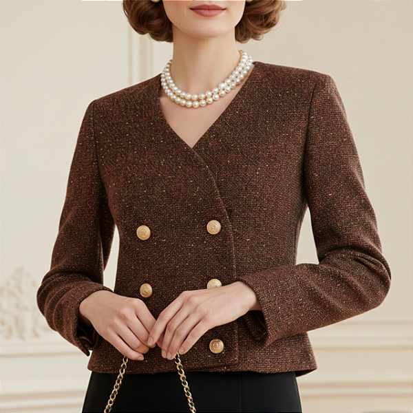 Blusa vintage tweed P