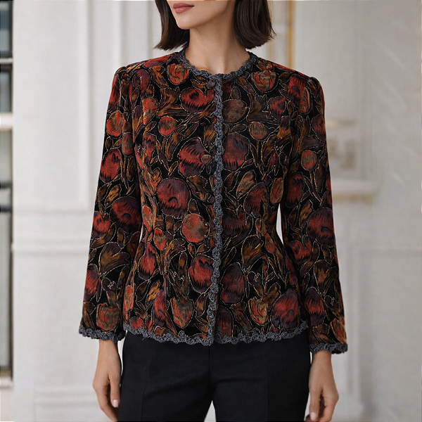 Blazer vintage veludo P