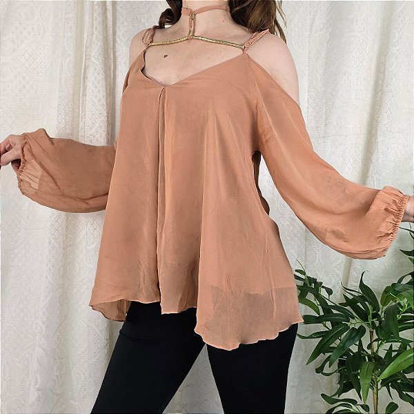 Blusa seda Animale M