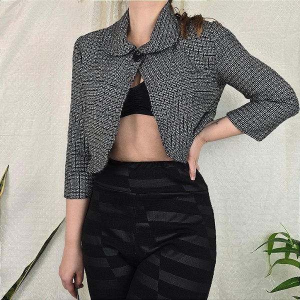 Casaqueto vintage jacquard P/M