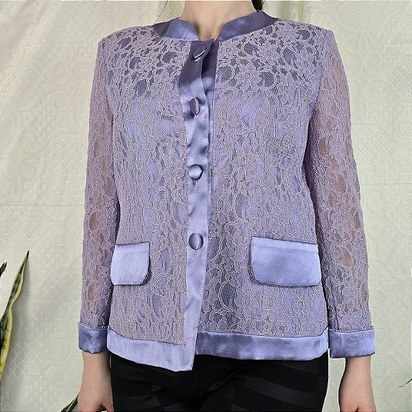 Blazer vintage lilás M
