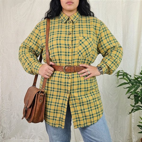 Camisa vintage liocel GG