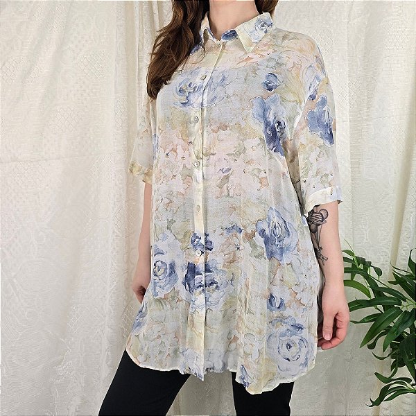 Chemise vintage viscose GG