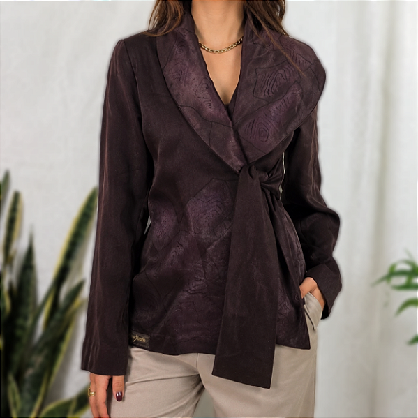 Blazer vintage transpassado M