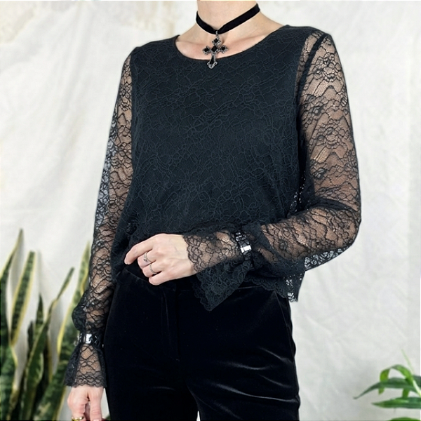 Blusa renda Zara M
