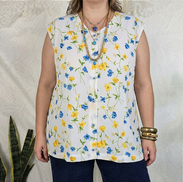 Blusa vintage colorida GG