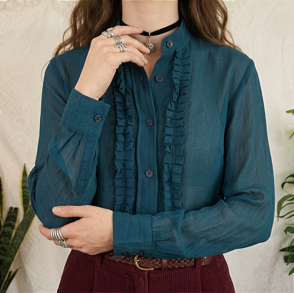 Camisa vintage seda PP