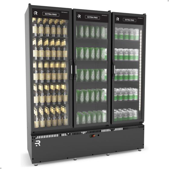 Cervejeira Auto Serviço Extra Frio Refrimate 3 Portas Preto 220V