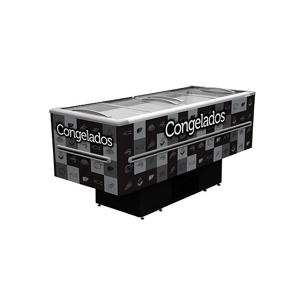 Ilha para congelados 2 metros iced 568v-fricon