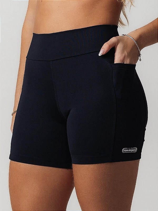 Short Run Bolsos Preto