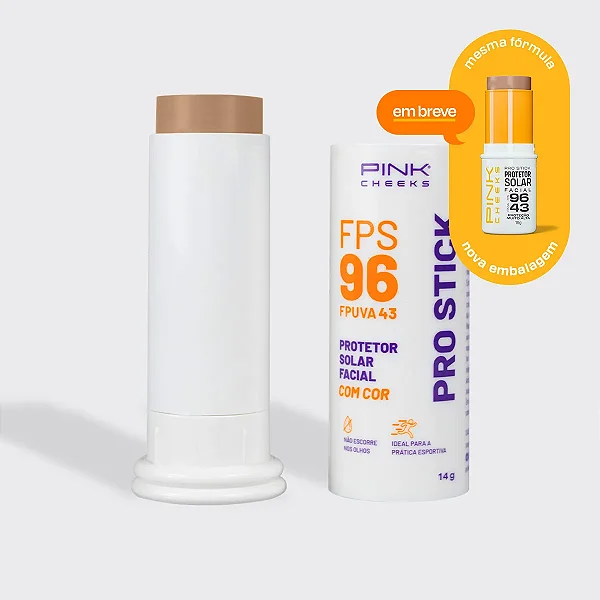 Protetor Solar Facial Com Cor Pro Stick FPS 96 FPUVA 43