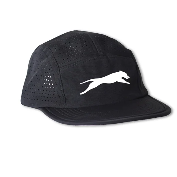 Boné 5 Panel Full Laser Aba Flexível Preto