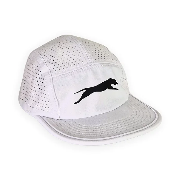 Boné 5 Panel Full Laser Aba Flexível Branco