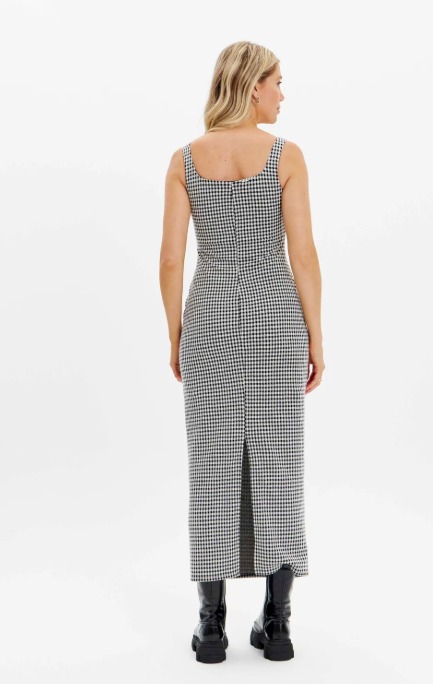 Vestido Xadrez Midi My Favorite Feminino