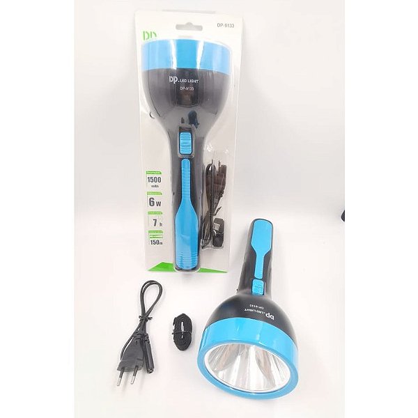 Lanterna De Led Recarregável Dp-9133 6w