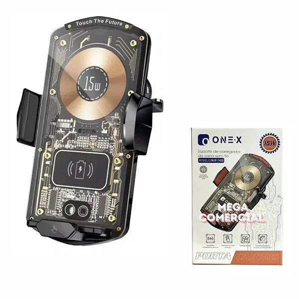Suporte de carregador de carro sem fio 15W ONEX SUP-7432