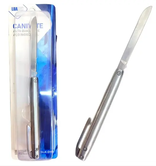 Canivete Caneta Aço Inox Slk-d06