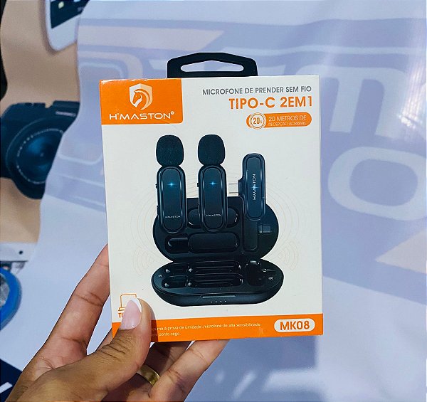 Microfone sem Fio MK08 Tipo C