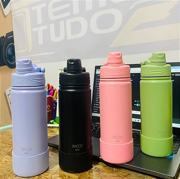 Garrafa Térmica Pacco Com Capa 600ml