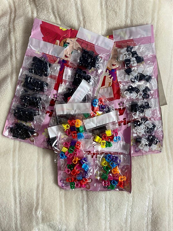 Mini Piranhas Prendedor Presilha Para Cabelo 1 pacote com 8 uni