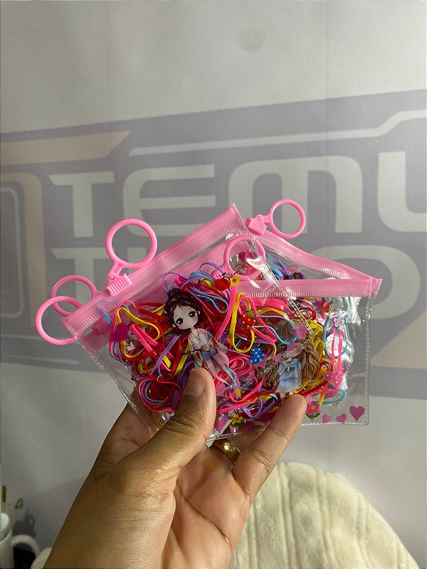 Elásticos De Silicone Coloridos Para Cabelo