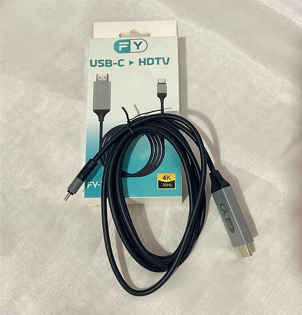 Cabo HDTV com saída USB-C  FY-787
