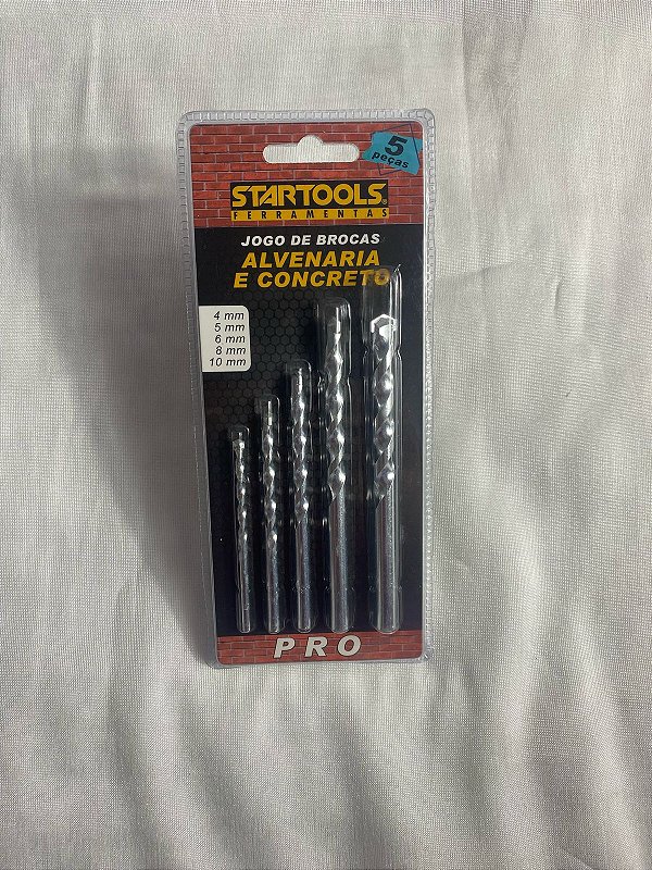 Jogo de Brocas Alvenaria e Concreto 5peças