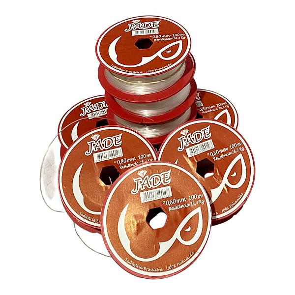 Linha Nylon Branca 0,80mm