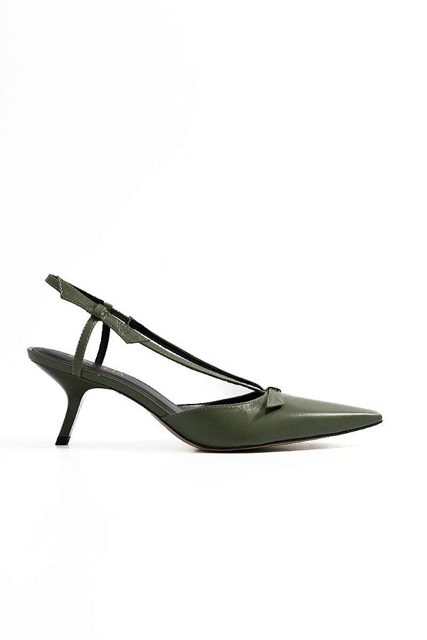 SLINGBACK VANUCIA COM LAÇO E SALTO VIRGULA