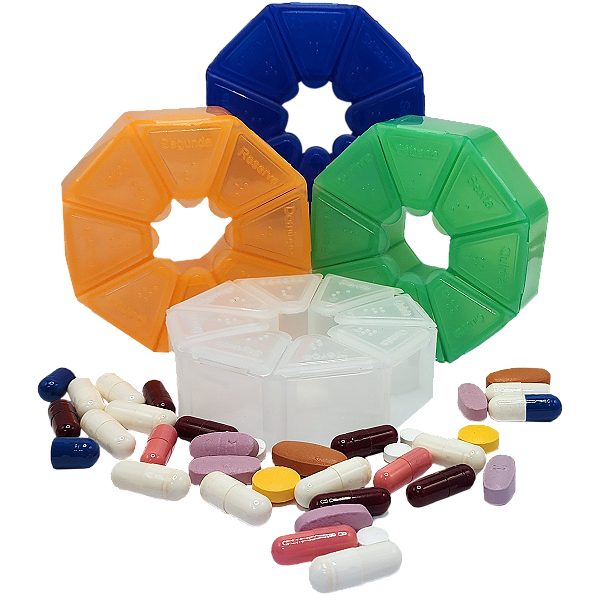 Porta Comprimido &FÁCIL C/ 08 cavidade