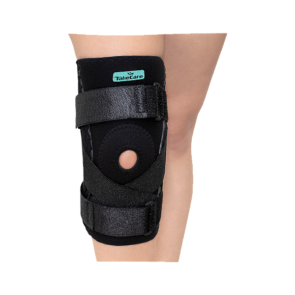 Joelheira Articulada Cintas Cruzadas preta TakeCare