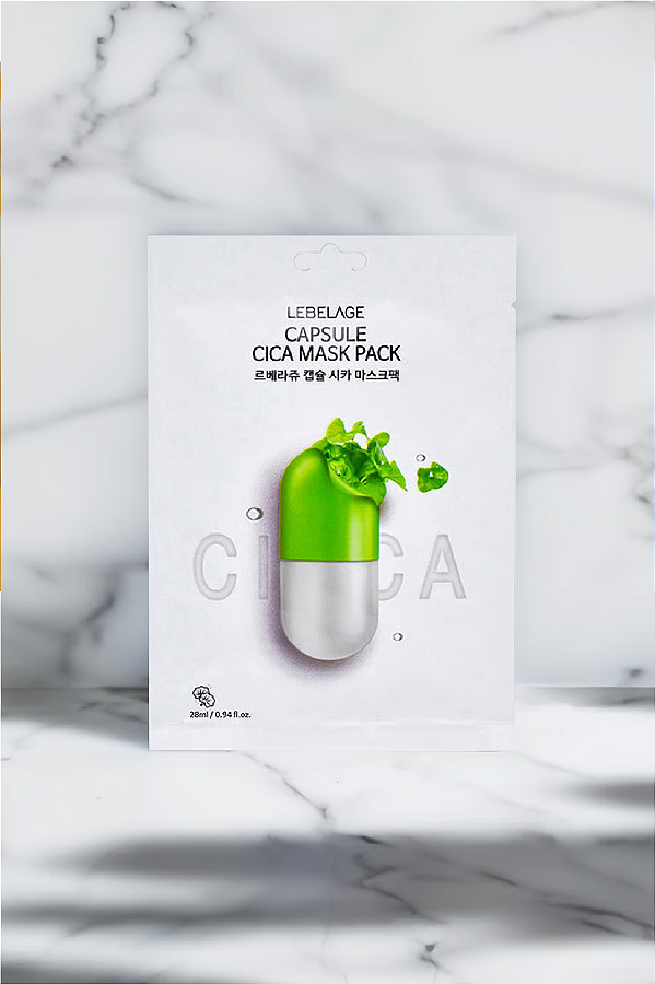 Lebelage Máscara Premium de Hidratação de Cápsula de Cica – 28ml