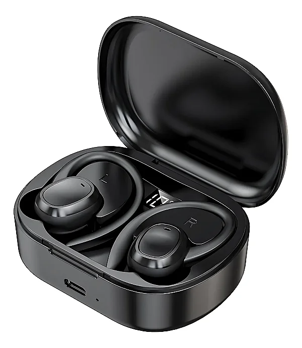 Fone de Ouvido Esportivo NILBAS NB-2050 – Bluetooth 5.3, Redução de Ruído, 6h de Bateria e Conforto para Treinos Intenso