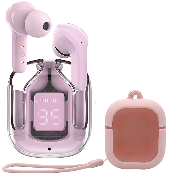 Fone Bluetooth Air31 Nilbas – HiFi, ENC, LED, IPX4, 20h de Bateria e Conforto com Estilo Futurista