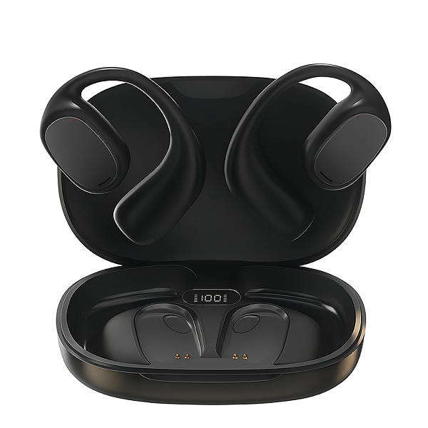 Fone Bluetooth Condução Óssea Nilbas TWS5.3 | IPX5, Bateria 48h, Esportivo