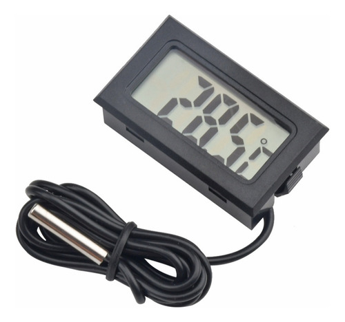 Mini Termômetro Digital Freezer Aquário Sonda Chocadeira