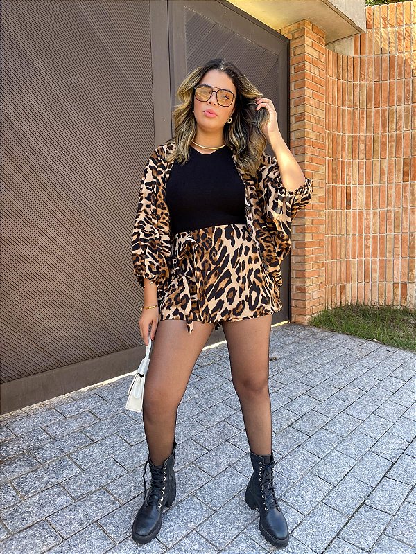 Conjunto animal print