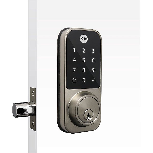 Fechadura Digital Ydd 120 Cromada Senha, Chave A Prova Dagua