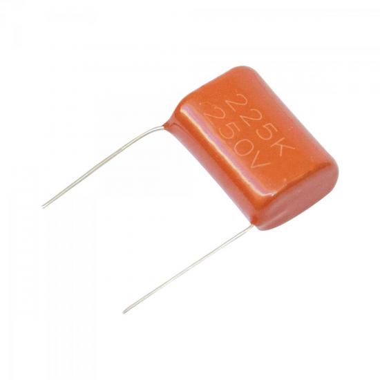 Capacitor Poliéster Bipolar 2M2 x 250V CAPC0001 Laranja Storm - PCT / 100